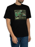 Lacoste Men's Plan Graphic T-Shirt, Black