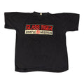 Vintage Glass Tiger T-Shirt Size L Black 90s Simple Mission Tour Rock Band Tee