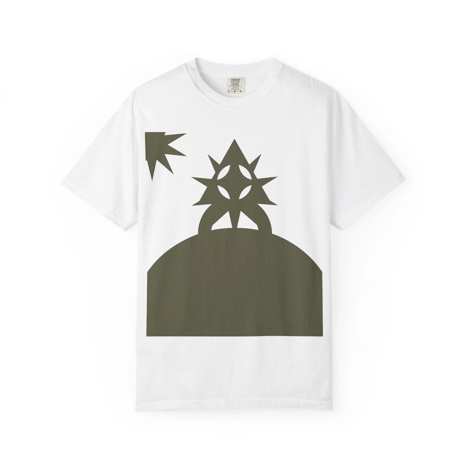Abstract Starburst Hill T-shirt | Minimal Geometric Graphic