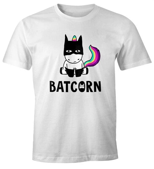 Mens T-Shirt Batcorn Unicorn Unicorn Fun Shirt Unicorn Shirt Unicorn Cool