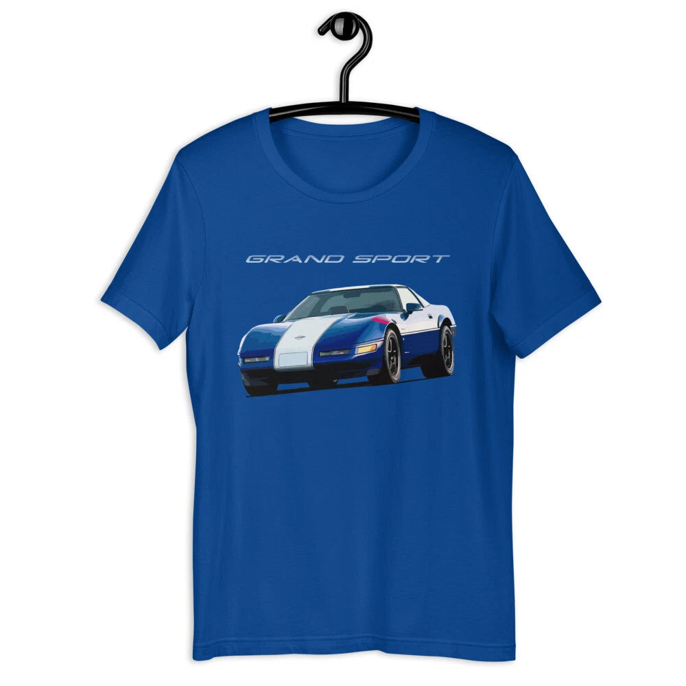 1996 Chevy vette Grand Sport C4 Vette Short-Sleeve Unisex T-Shirt Royal Blue
