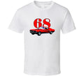 1968 Mustang Fastback Red Musclecar Gift T Shirt