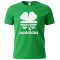 Paddidas T-Shirt Funny Saint Patrick's Day Ireland Clover Leaf All Sizes UK