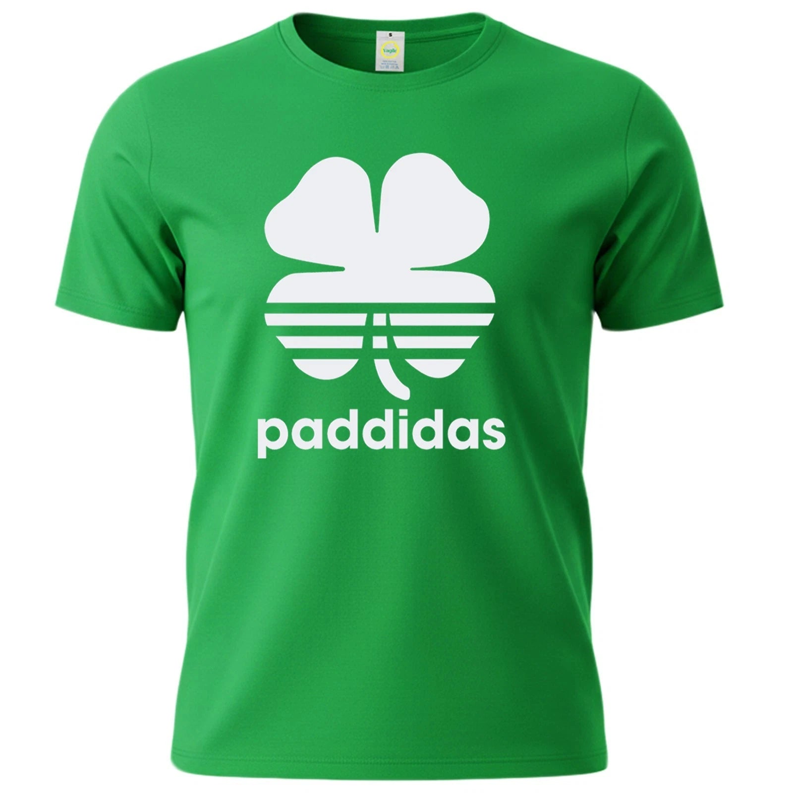 Paddidas T-Shirt Funny Saint Patrick's Day Ireland Clover Leaf All Sizes UK