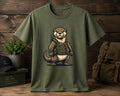 Armed Otter Graphic Tee Tactical Otter Illustration, Cute Military Animal Shirt