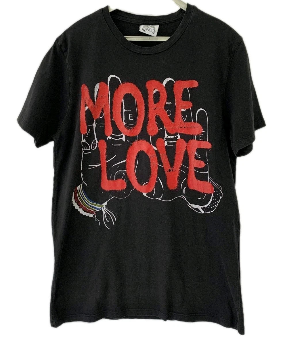 More Love Graphic T-Shirt Black Made in Italy Size M Rare Streetwear #19