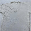 Vintage 80s Blank White Fruit of the Loom V-Neck Shirt Mens XXS Soft usa