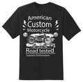 Motorcycle American Custom shirt  Black or white tee