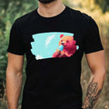 Mens Bear Eating Ice Cream Motif Cotton T-Shirt Size XS to 5XL