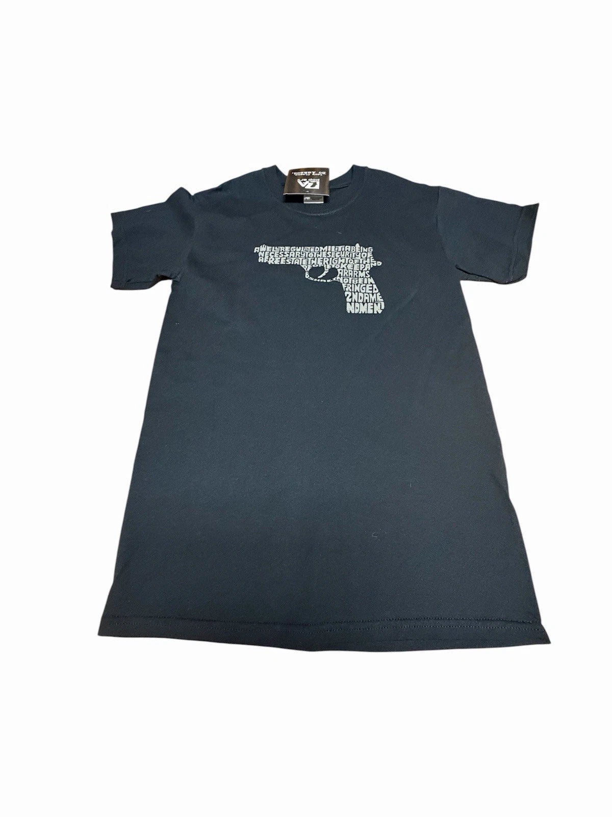 LA Pop Art Gun T-Shirt Men's Unisex Size Small Black