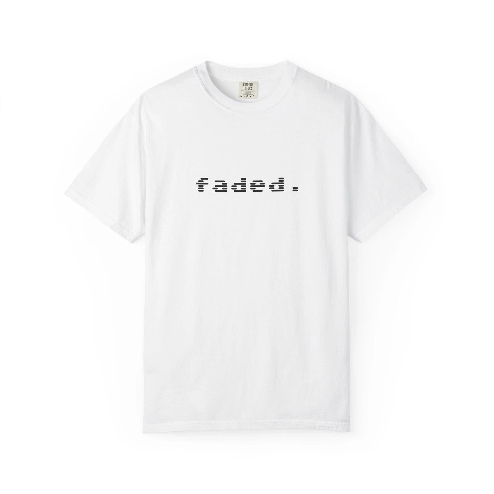 faded pixel text T-Shirt | minimalist text tee, vaporwave aesthetic