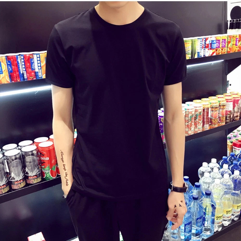 Men's Everyday Wear Oversized Tee Casual Short Sleeve for Summer Activities