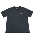 Carhartt T-shirt Mens XXL 2XL Black Gray Original Fit Tee Pocket Crew Striped