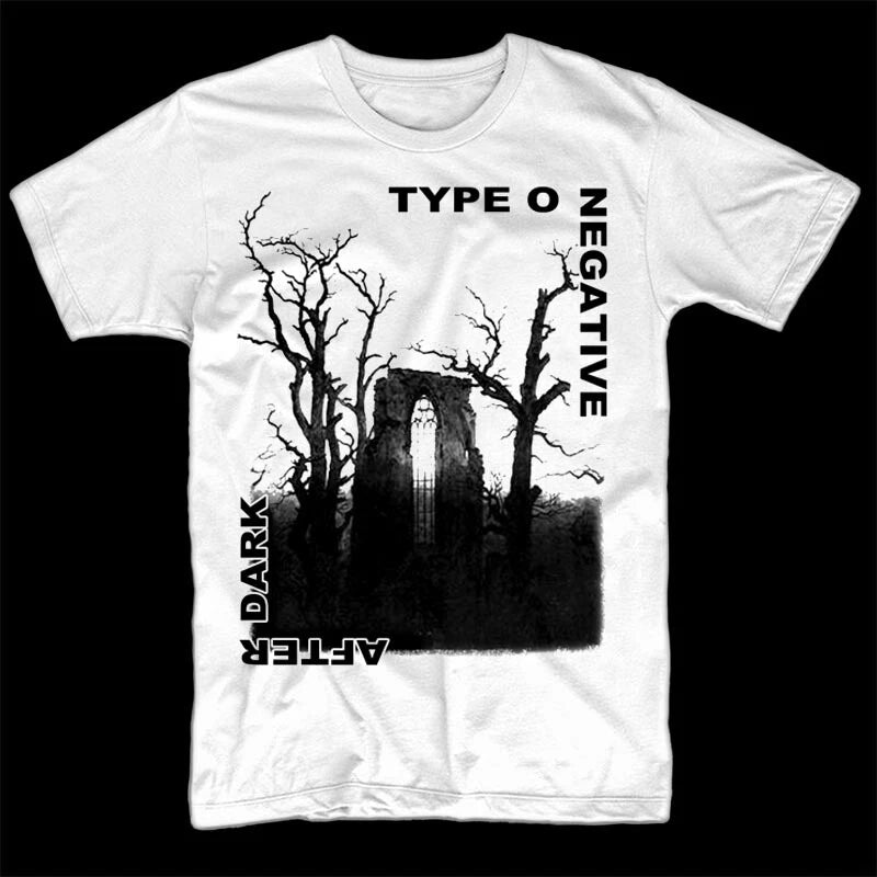 Type O Negative After Dark V1 T shirt WHITE   metal band
