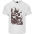 A Cool Bear Playing the Acoustic Guitar Mens Light Cotton T-Shirt