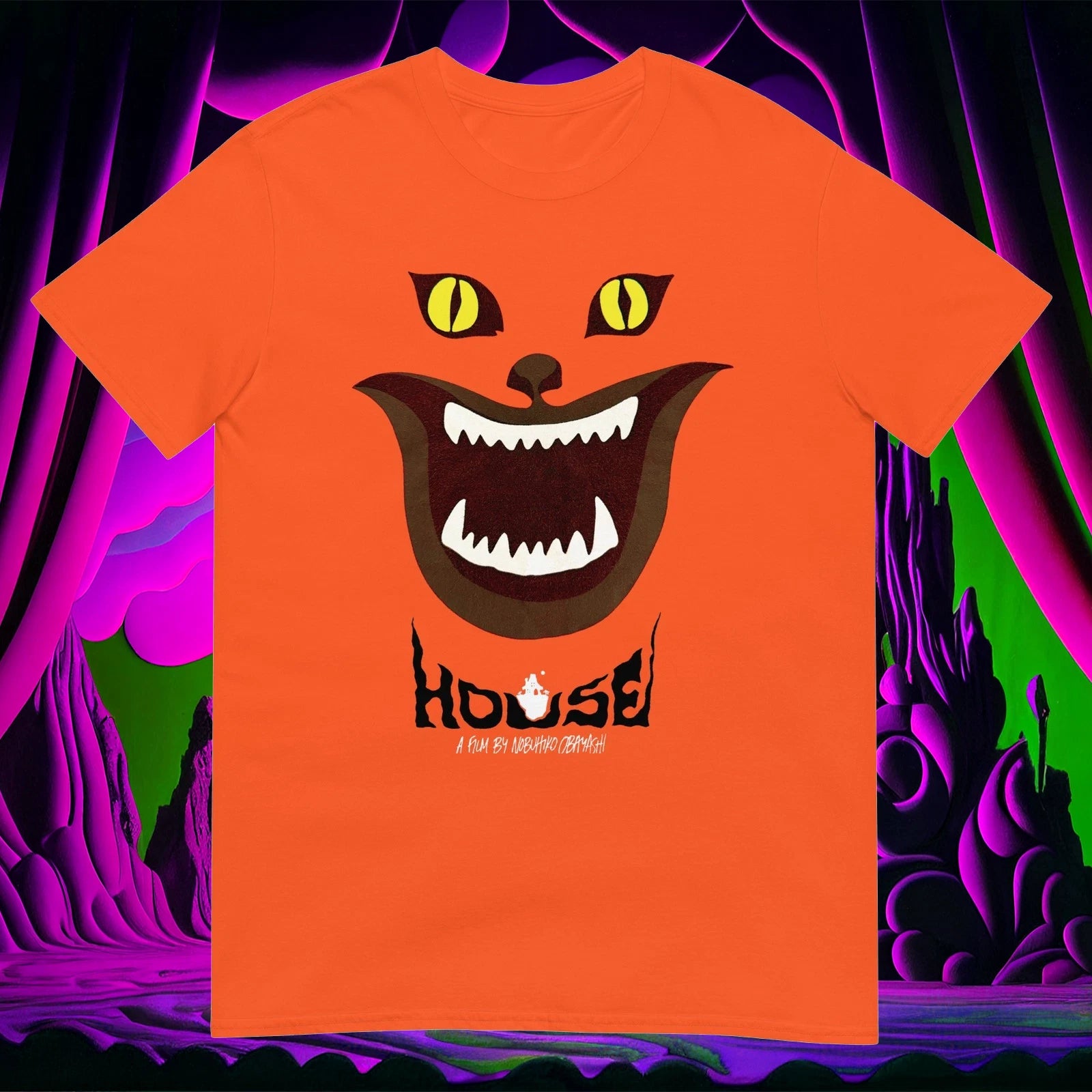 HOUSE - CAT 1977 T-Shirt JAPAN GHOSTS SURREALIST FILM FALL FUN!!