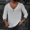 Men's Long Sleeve Slim Fit T-Shirts Knitted Shirts Casual Golf Shirt