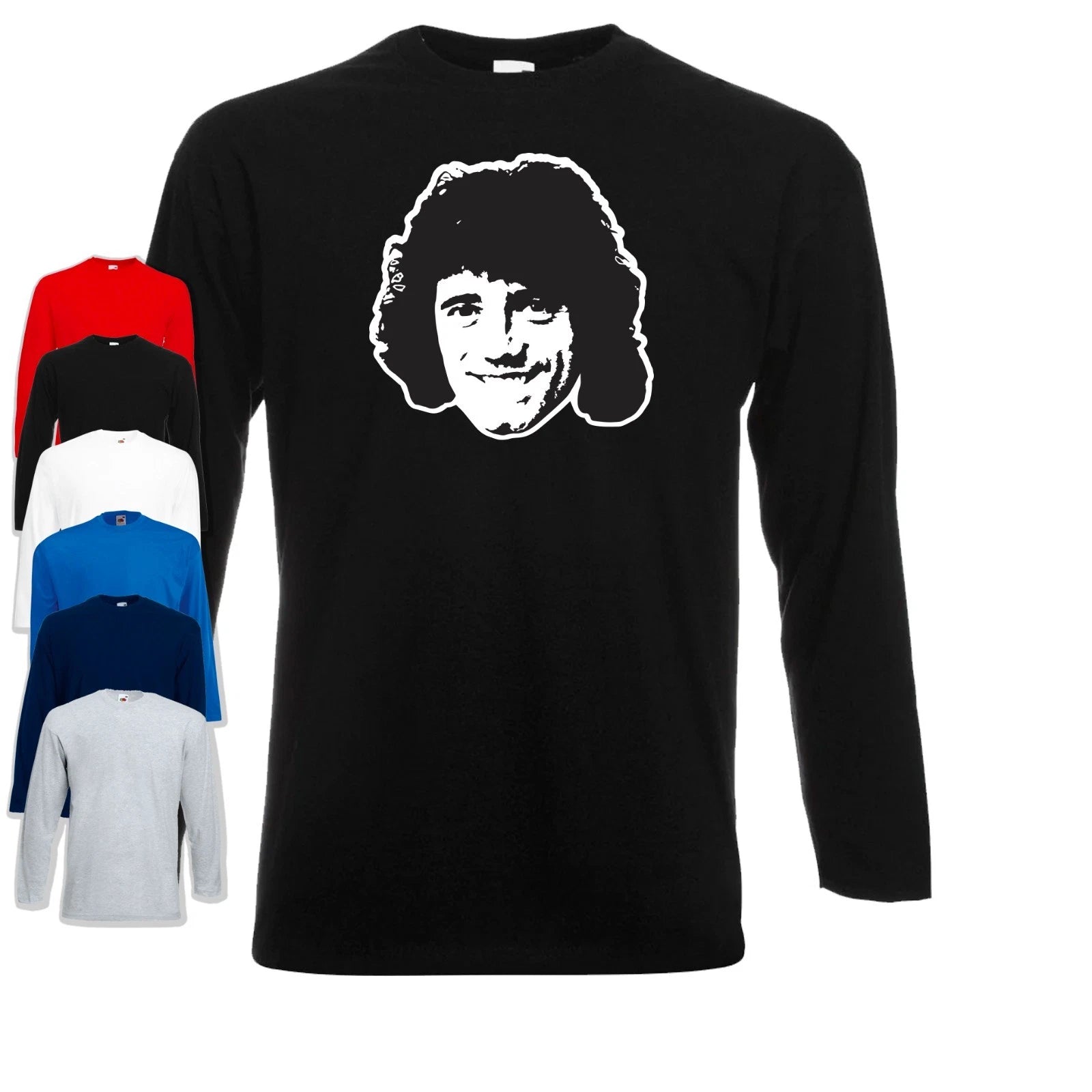 Kevin Keegan Long Sleeve T-Shirt | Legend | Newcastle | Liverpool | Retro