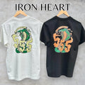 IRON HEART IHT-555 7.5oz Heavy Body Print T-Shirt 555 design Made in Japan NEW
