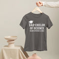 Dad-Chelor of Science Major in Patience & Jokes T-Shirt Funny Dad Graduation