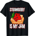 Funny Strawberry Design For Men Women Strawberries Humor T-Shirt