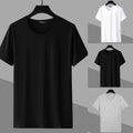 Casual Men's Slim Fit T Shirt Top Short Sleeve Solid Color Elegant Style