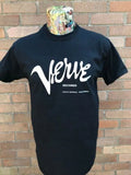 VERVE RECORDS SCREEN PRINTED BLACK T SHIRT SOUL JAZZ BLUES 50'S 60'S FREEPOST UK