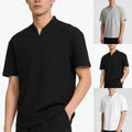 Men Short Sleeve V Neck Athletic T Shirt for Fitness Training and Casual Wear