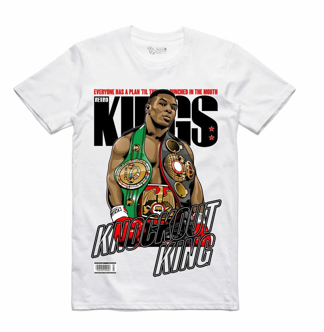 NEW Streetwear on Demand KINGS BOXING LEGEND WHITE Tee Shirt SMALL-3XLARGE