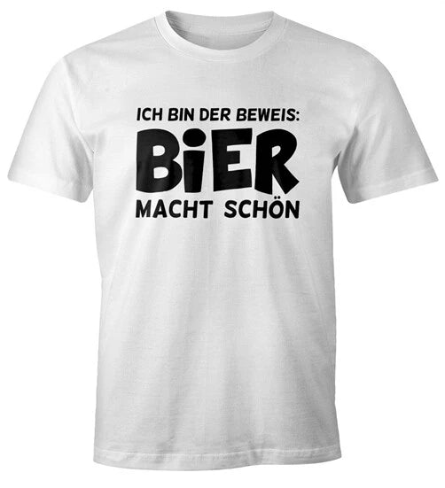 I Am The Proof Beer Makes Beautiful Men's T-Shirt Drinking Saying Shirt Moonworks®