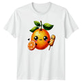 Sweet Kawaii Orange Fruit Popsicle T-Shirt Kawaii Food Fruit Lover