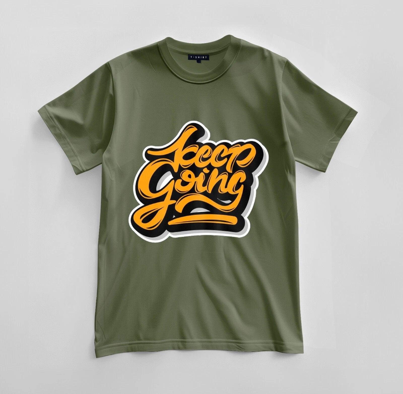 Custom Keep Going Graphic T-shirt Design Unisex Jersey Short Sleeve Tee
