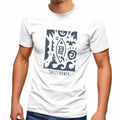 Mens T-Shirt Surf California Ethnic Wave Sea Summer Sun Fashion