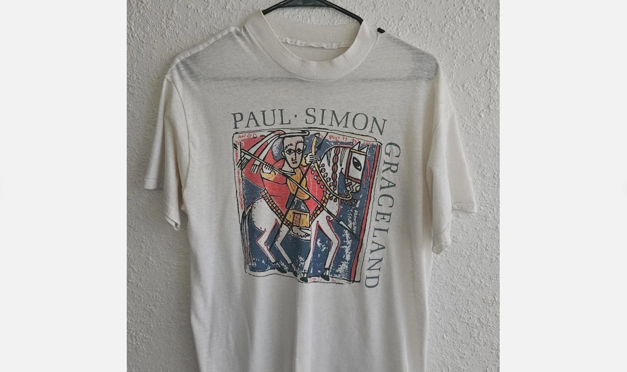 Vintage Paul Simon Graceland Tour Shirt Unisex Concert S to 3XL