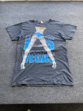 00s Alstyle Y2k Las Vegas Adult 18+ Sexy Logo Mens Black Faded Shirt S Siz Funny