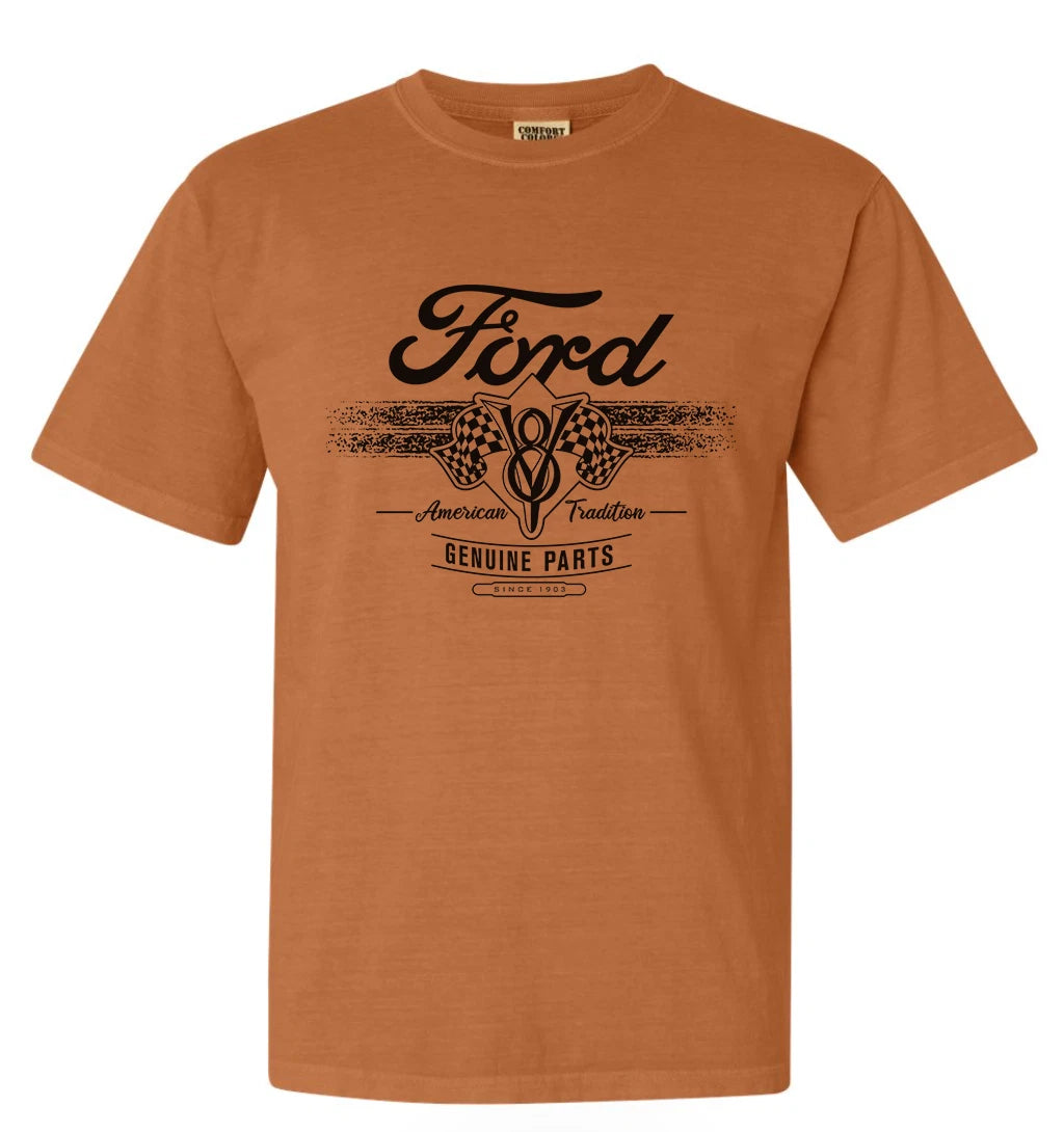 Ford T-shirt Men Graphic Tee Comfort Colors Ford Bronco Mustang V8 Dad Gifts