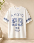 Kyoto Graphic T-Shirt White Cotton Short Sleeve Regular Fit XS-XXL Primark