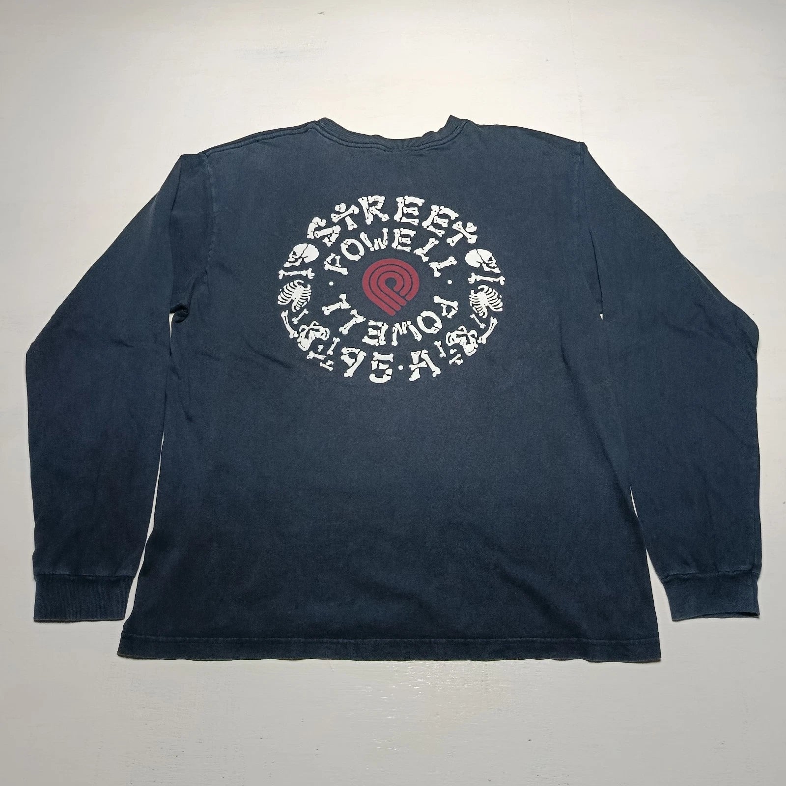 Vintage Powell Peralta Street Bones Long Sleeve 2000s T-Shirt Skateboard Size L