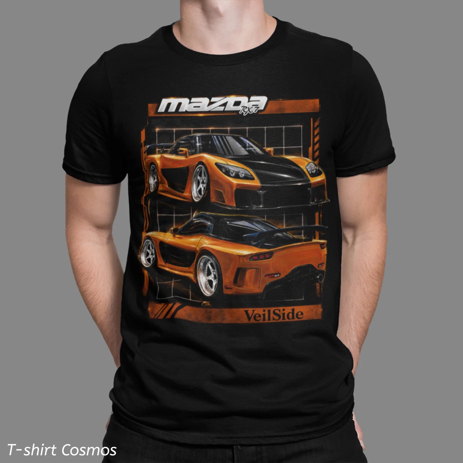 JDM Mazda RX7 Veil Style T-shirt, Fast & Furios  Street Racing Drifting style