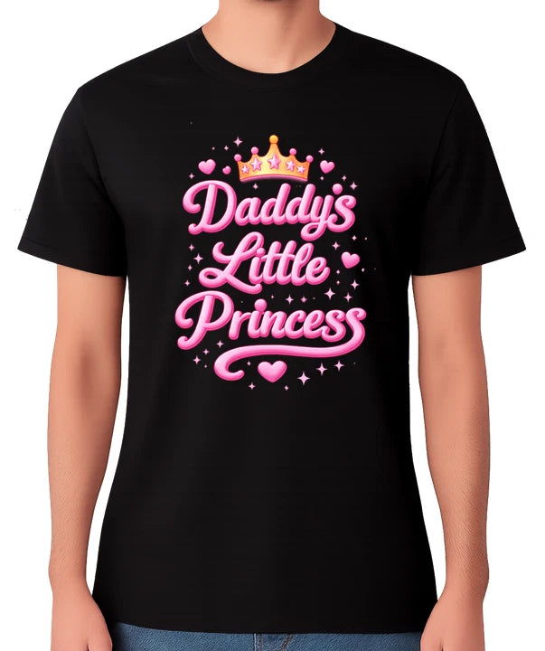 Daddy’s Little Princess Cute Pink Graphic Unisex T-Shirt Gift Tee