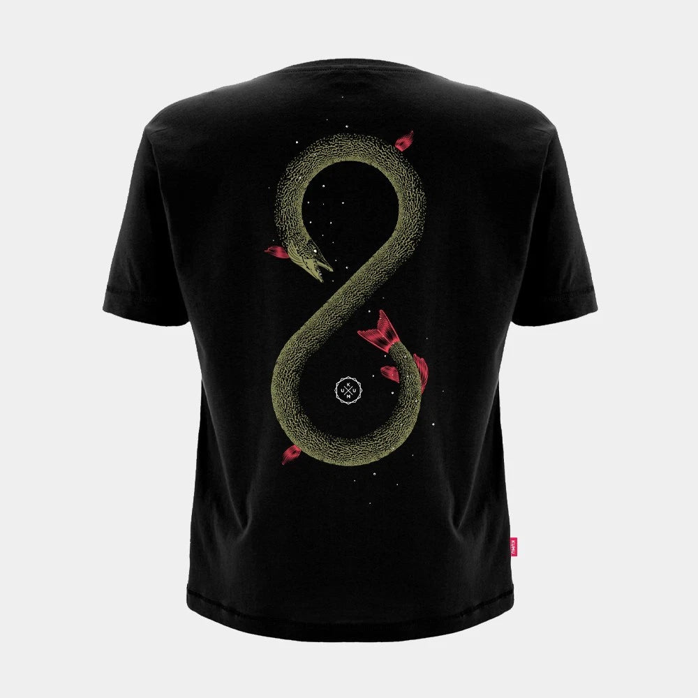 KUMU T-Shirt Ouroborus Pike Design Predator Fishing Pike Tee
