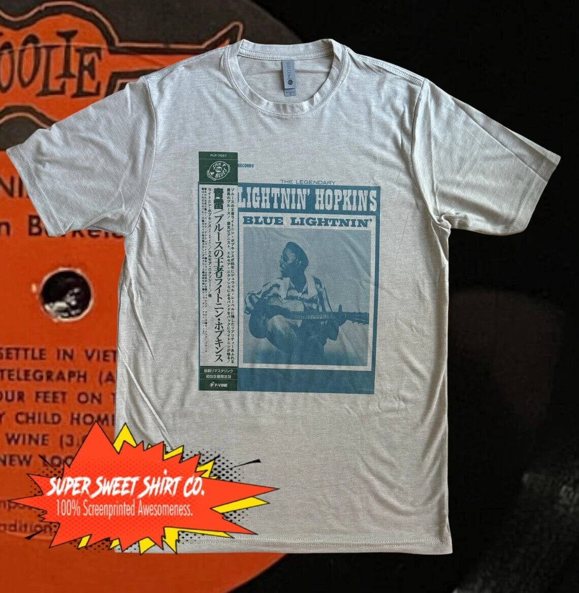 Lightnin' Hopkins T-shirt, inspired by Japanese import vinyl art, Robert Johnson