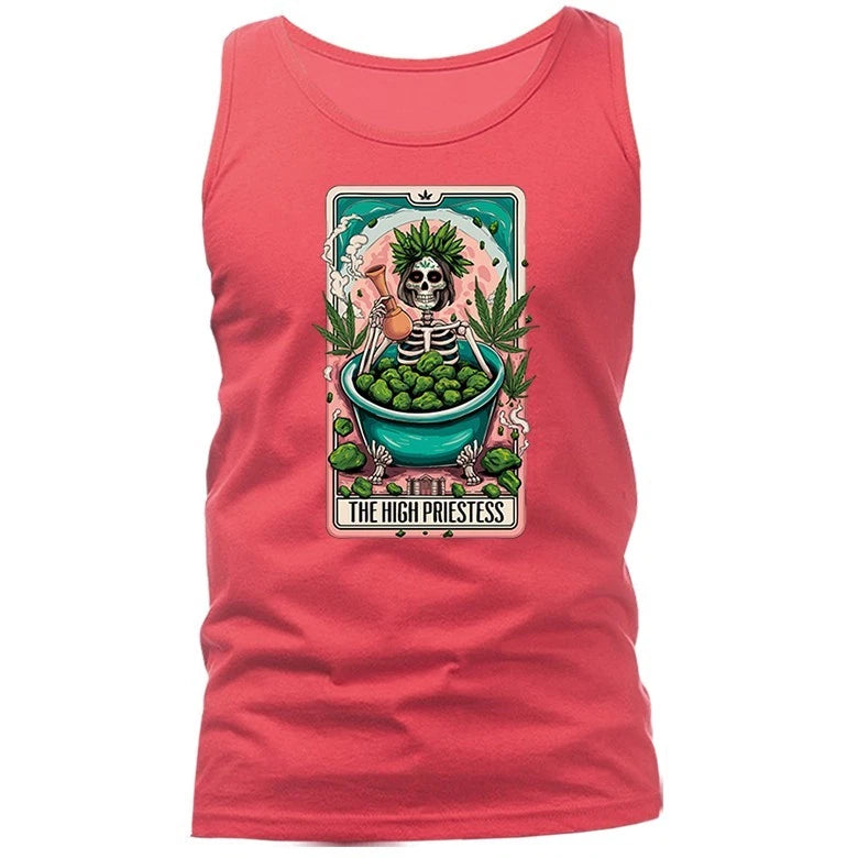 Herbal High Priestess Weed Marijuana Pot Cannabis Tank Top