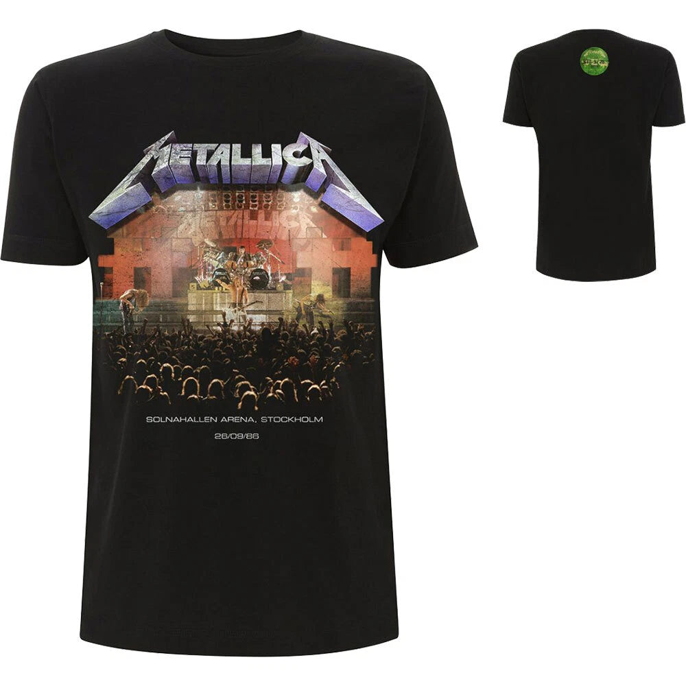 Metallica Stockholm '86 Official Merchandise T-Shirt M/L/XL New