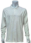 MARKS & SPENCER Mens Ecru Long Sleeve 100% Cotton Polo Shirt Top MRRP £29.99