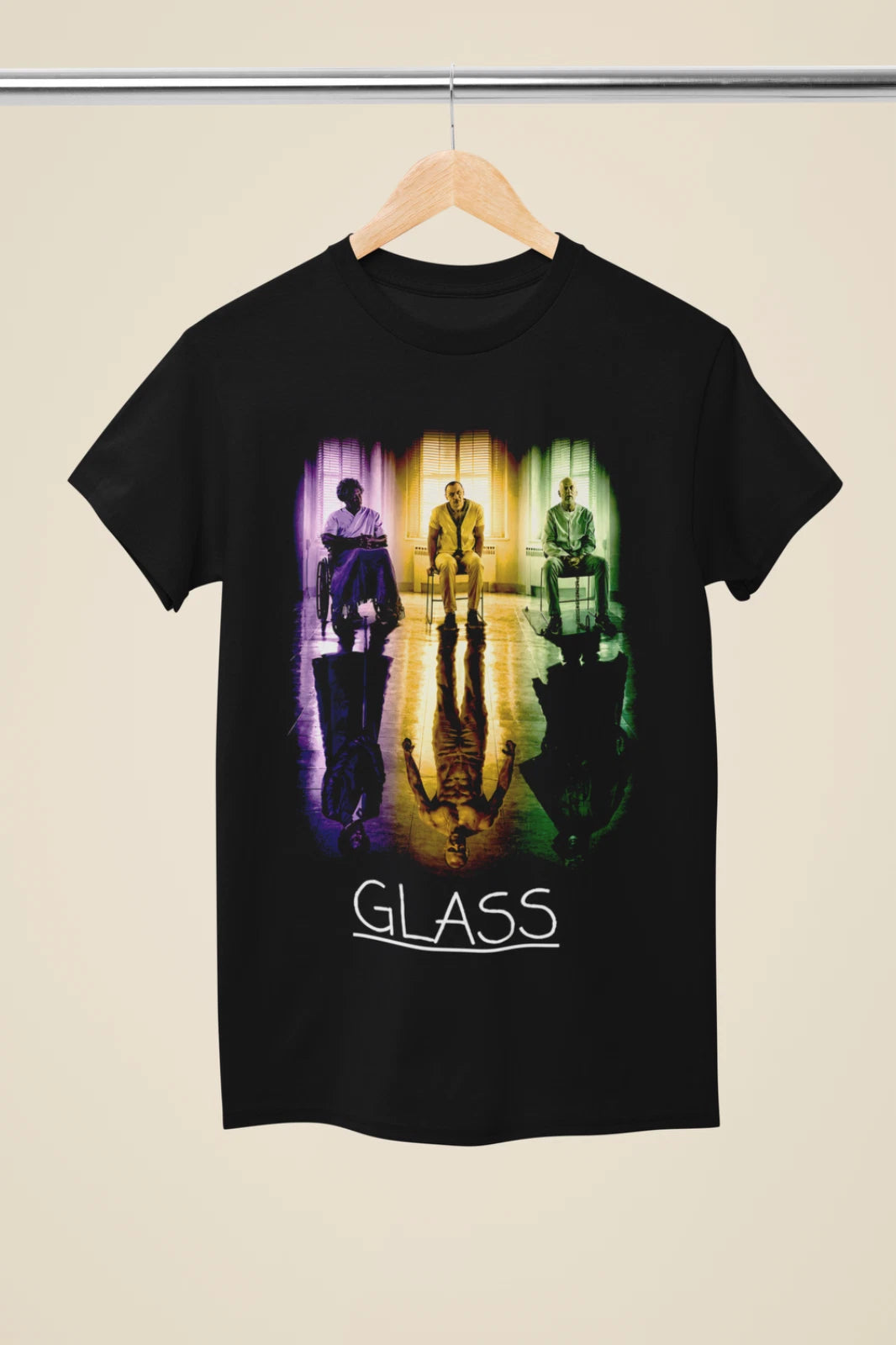 Inspired by GLASS Movie Theme Black Unisex T-Shirt (MO 28)