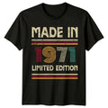 Made In 1971 Mens T Shirt 55th Birthday Gift Vintage fifty-five Old