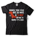 Humor T-shirt Funny Dinosaur T-shirt Mood Changing shirt Hipster Cool T-shirt
