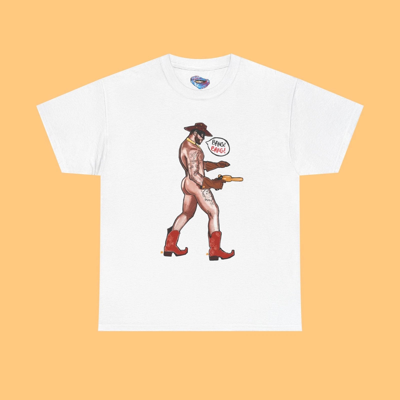Orville Peck - Gay cowboy - Vintage cowboy art - Unisex Heavy Cotton Tee