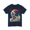 Astronaut Space Surf Moon Graphic Tee Outer Space Aesthetic Streetwear men Shirt